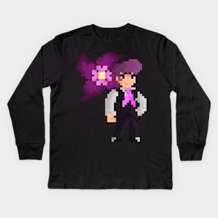 Pixel Lewis Kids Long Sleeve T-Shirt